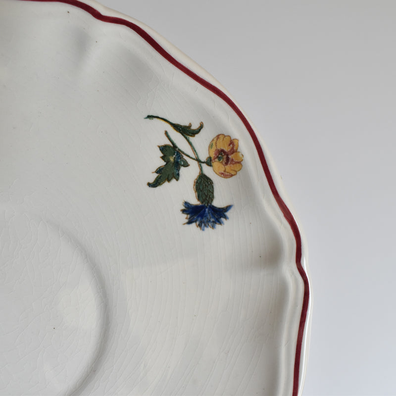 Vintage Chocolate Cup & Saucer Digoin & Sarreguemines Agreste