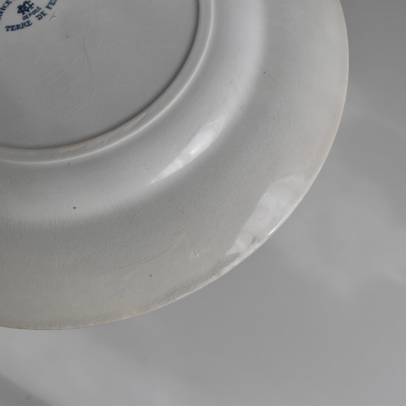 Antique plate Creil et Montereau Aubépine A
