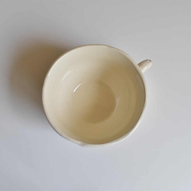 Vintage Chocolate Cup & Saucer Digoin & Sarreguemines Agreste