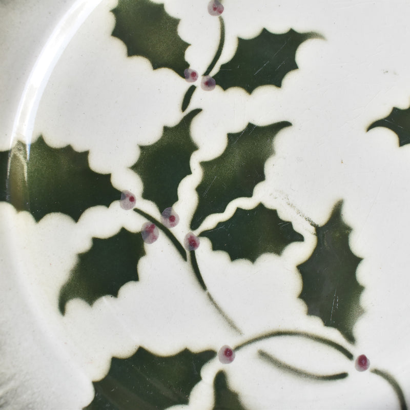 Antique Dessert Plate Badonviller Houx A