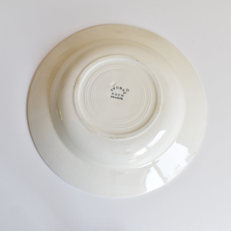 Vintage Deep Dish HBCM Creil-Montereau Yvonne C