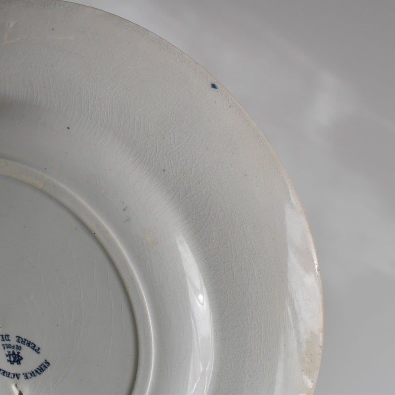 Antique plate Creil et Montereau Aubépine A