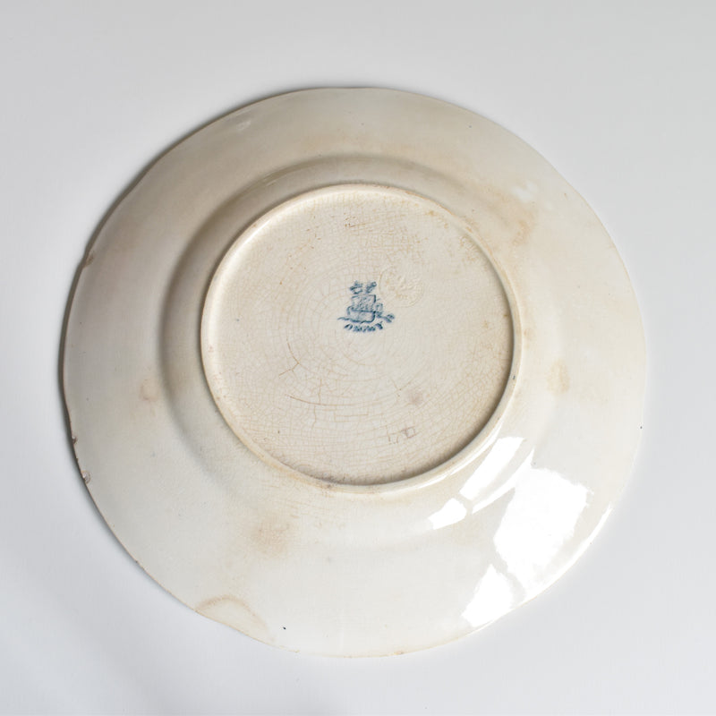 Antique Plate Longwy Muguet (Lily of the Valley) E