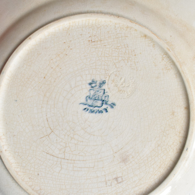 Antique Plate Longwy Muguet (Lily of the Valley) E