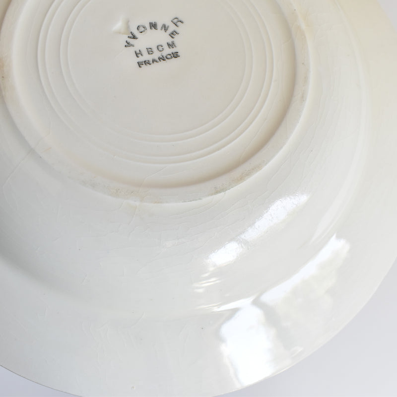 Vintage Deep Dish HBCM Creil-Montereau Yvonne C