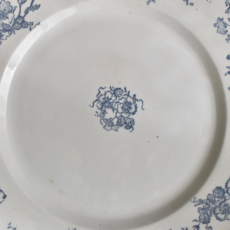 Antique plate Creil et Montereau Aubépine A