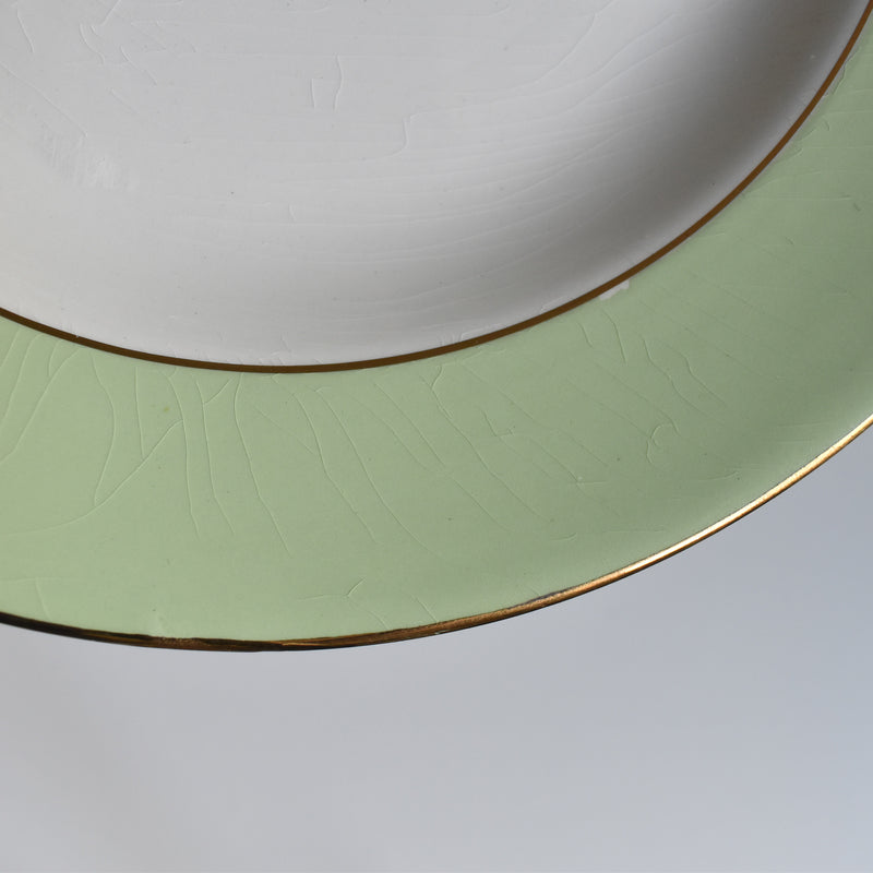 Vintage Deep Plate, L'Amandinoise, Pastel Green C