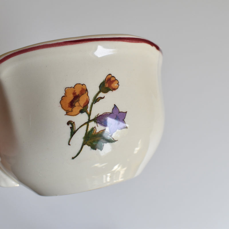 Vintage Chocolate Cup & Saucer Digoin & Sarreguemines Agreste
