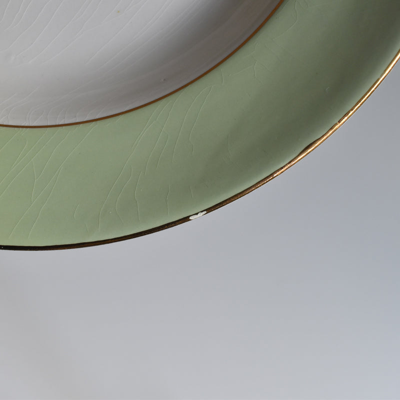 Vintage Deep Plate, L'Amandinoise, Pastel Green C