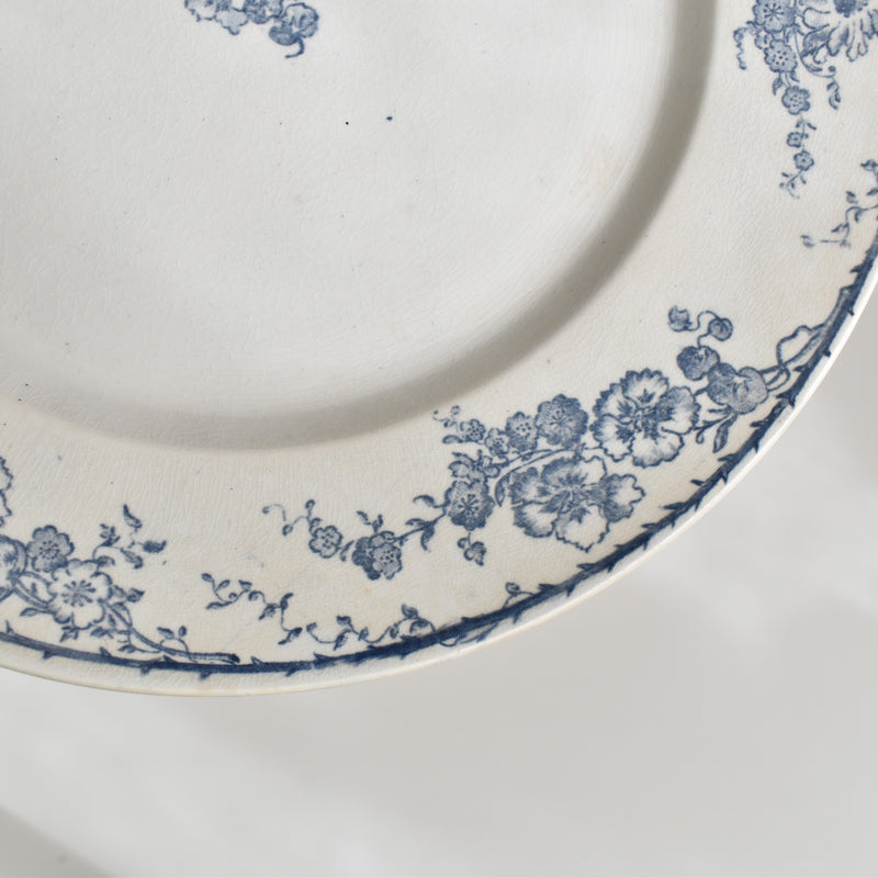 Antique plate Creil et Montereau Aubépine A