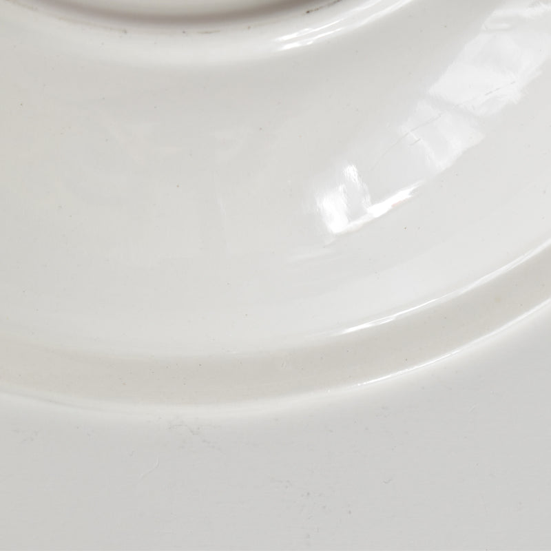 Vintage Deep Dish Digoin & Sarreguemines White Relief