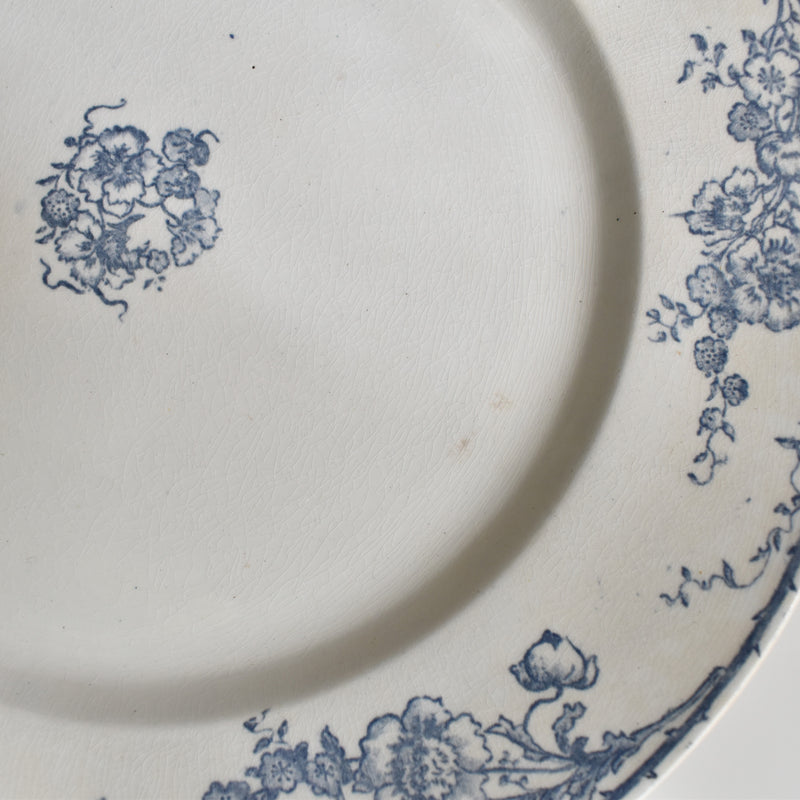 Antique plate Creil et Montereau Aubépine A