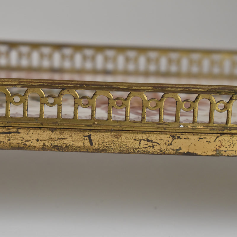 Antique tray, HB&C Choisy-le-Roi, Chrysanthemums