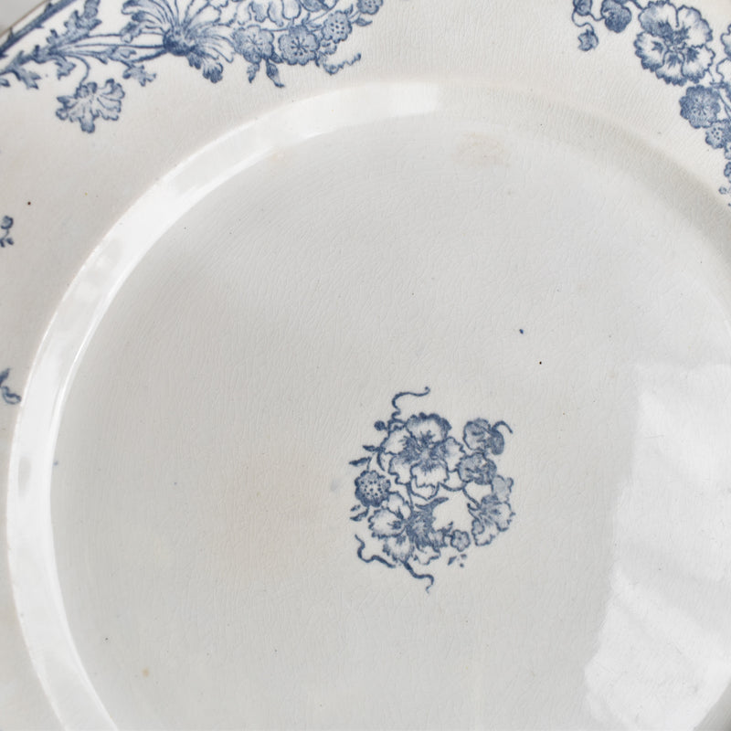 Antique plate Creil et Montereau Aubépine A