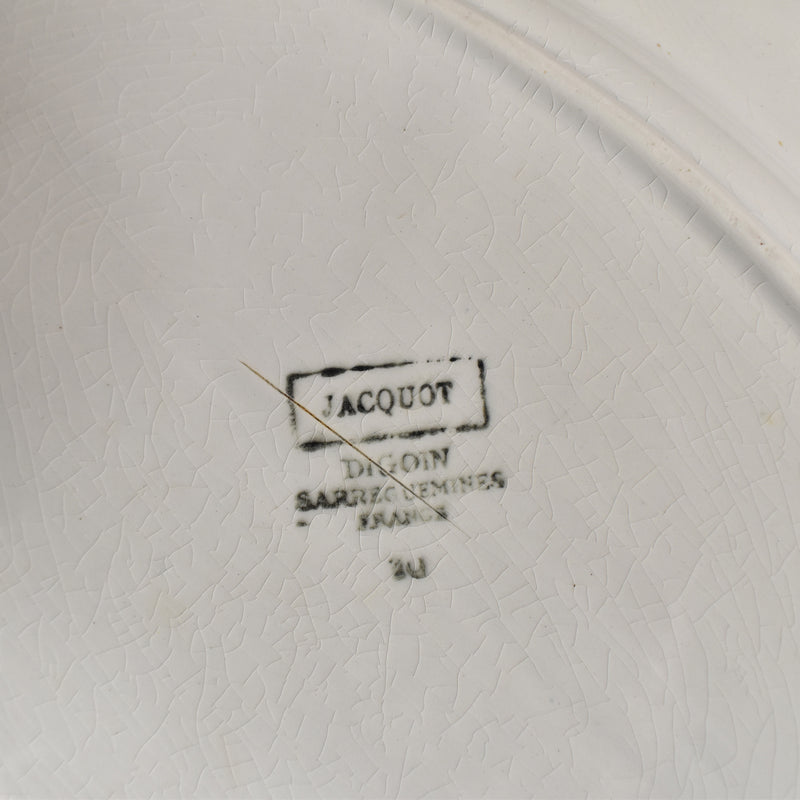 Vintage Oval Platter Digoin & Sarreguemines Jacquot
