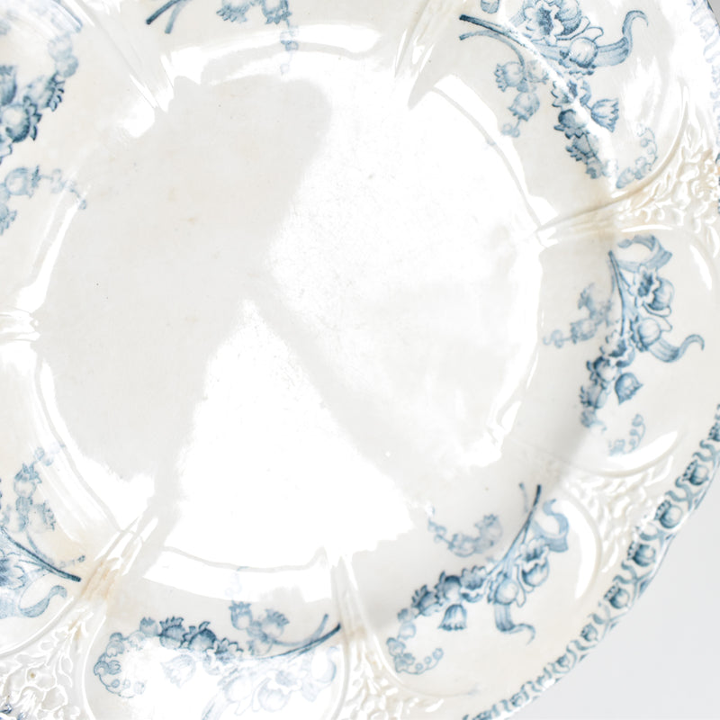 Antique Plate Longwy Muguet (Lily of the Valley) E