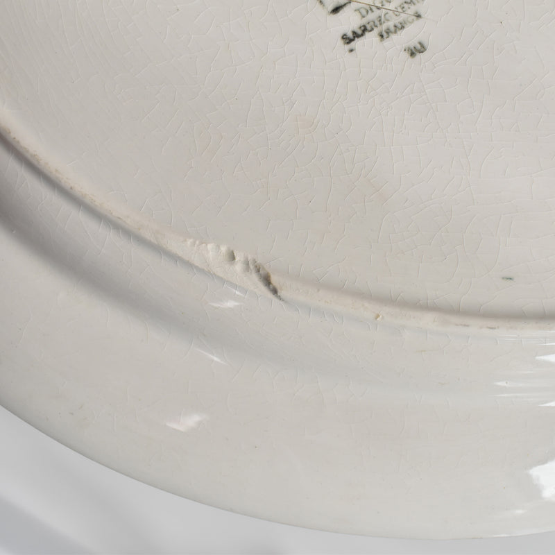 Vintage Oval Platter Digoin & Sarreguemines Jacquot