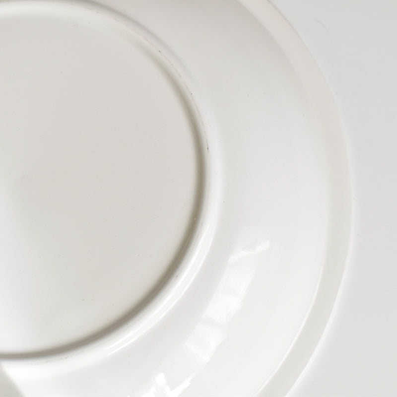 Vintage Deep Dish Digoin & Sarreguemines White Relief