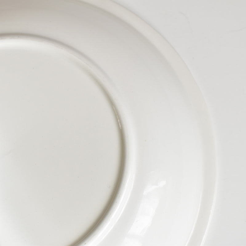 Vintage Deep Dish Digoin & Sarreguemines White Relief