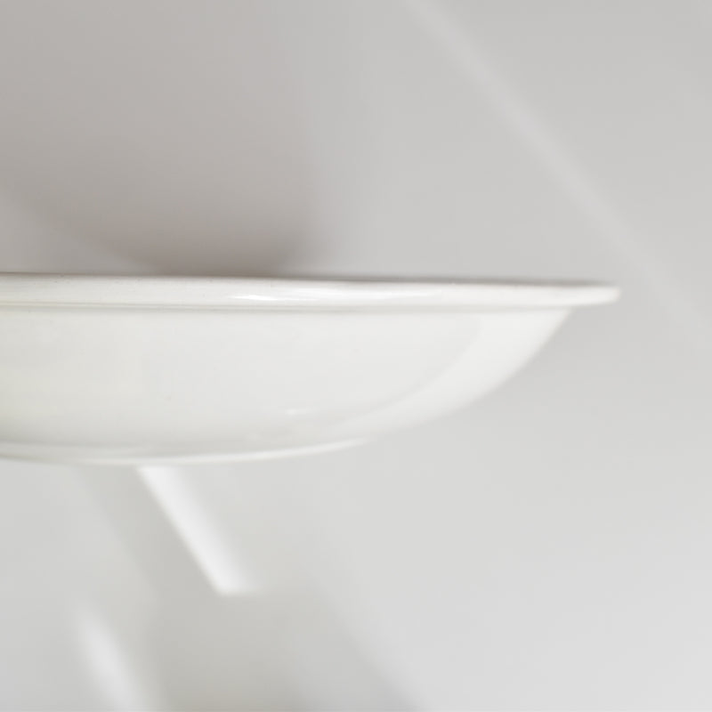 Vintage Deep Dish Digoin & Sarreguemines White Relief
