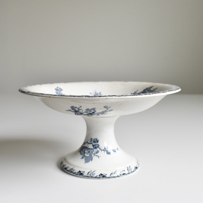 Antique Compote Dish, U&C Sarreguemines, Stella