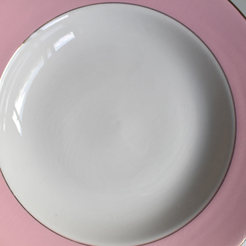 Vintage Deep Plate, L'Amandinoise, Pastel Rose A