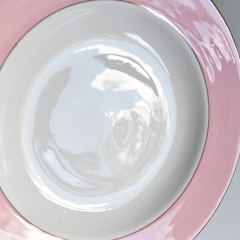 Vintage Deep Plate, L'Amandinoise, Pastel Rose A