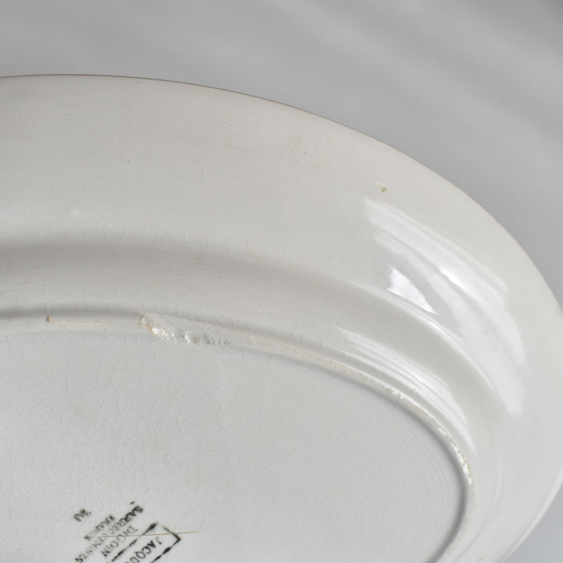 Vintage Oval Platter Digoin & Sarreguemines Jacquot