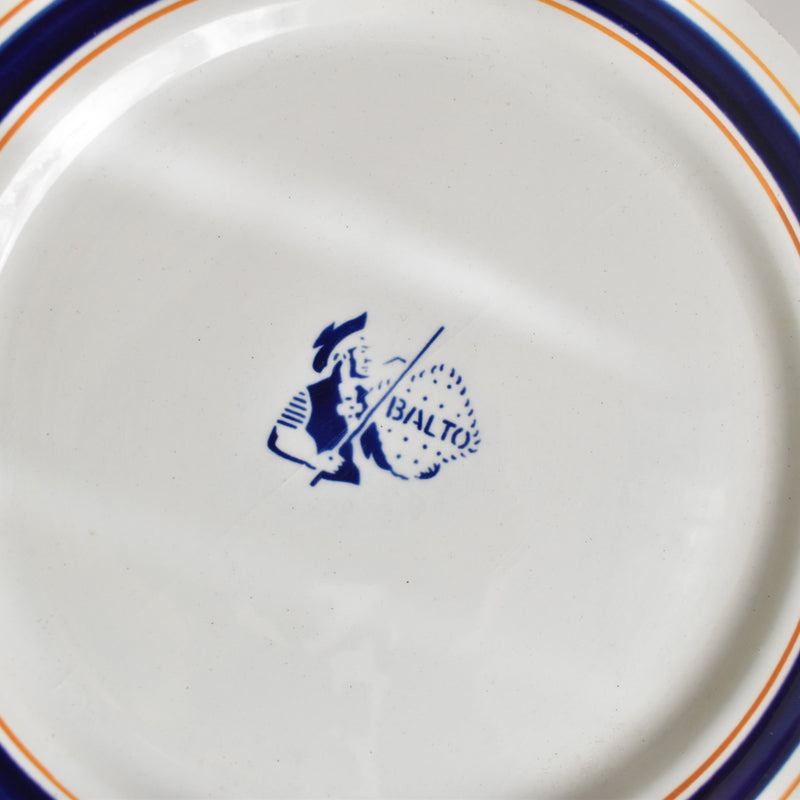Vintage dessert plate HBCM Creil-Montereau Balto A