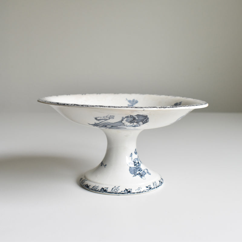 Antique Compote Dish, U&C Sarreguemines, Stella