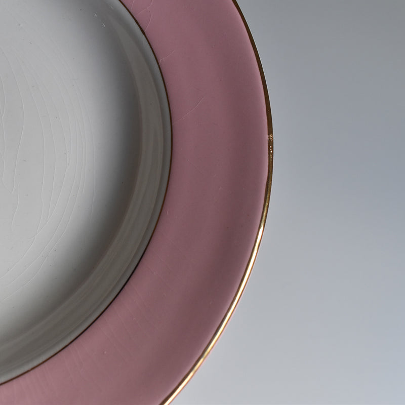 Vintage Deep Plate, L'Amandinoise, Pastel Rose A