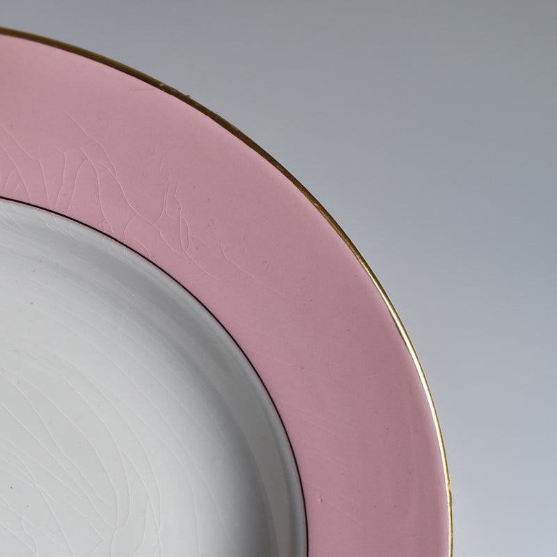 Vintage Deep Plate, L'Amandinoise, Pastel Rose A