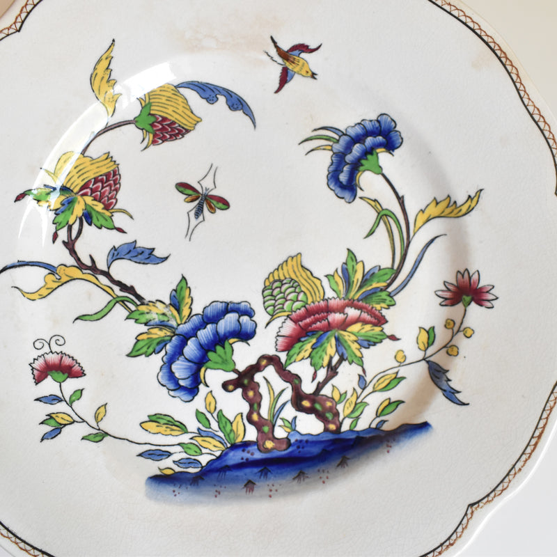 Antique Dessert Plate U&C Sarreguemines Rouen A