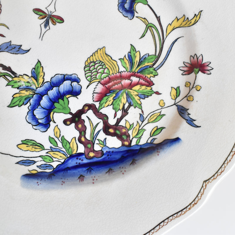 Antique Dessert Plate U&C Sarreguemines Rouen A