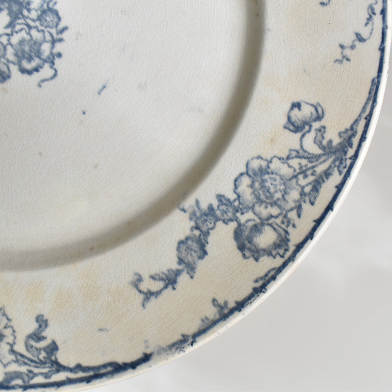 Antique Plate Creil et Montereau Aubépine B