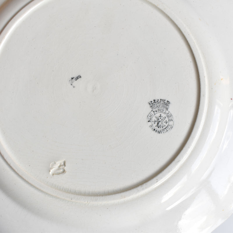 Antique Dessert Plate Badonviller Houx C