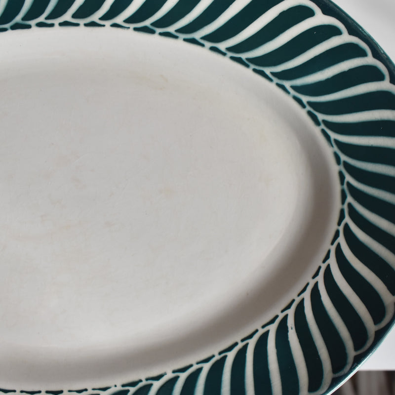 Vintage Oval Platter Digoin & Sarreguemines Jacquot