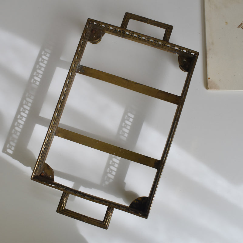 Antique tray, HB&C Choisy-le-Roi, Chrysanthemums