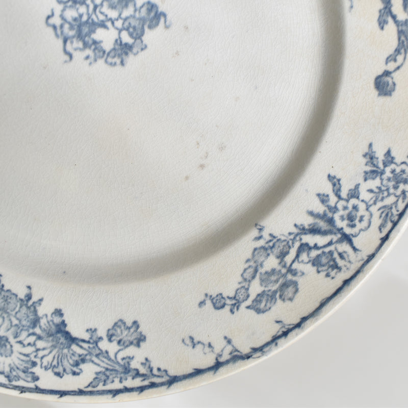 Antique Plate Creil et Montereau Aubépine B