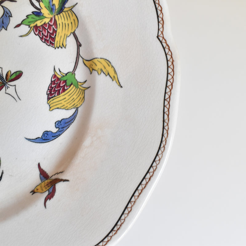 Antique Dessert Plate U&C Sarreguemines Rouen A