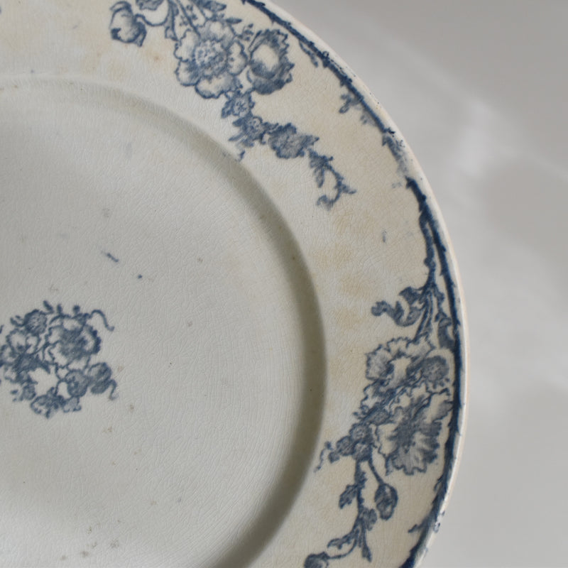 Antique Plate Creil et Montereau Aubépine B