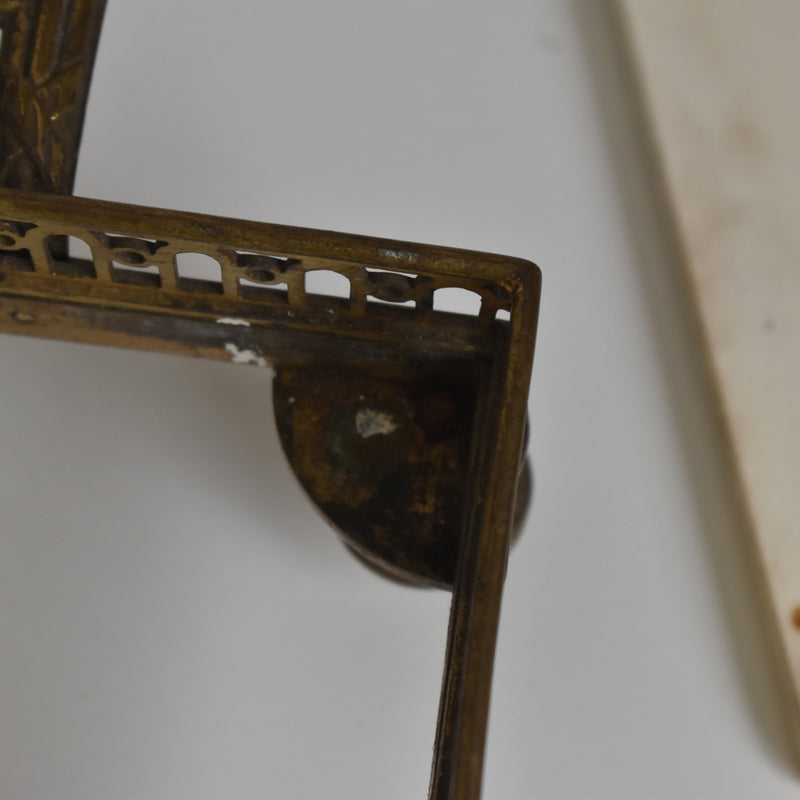 Antique tray, HB&C Choisy-le-Roi, Chrysanthemums