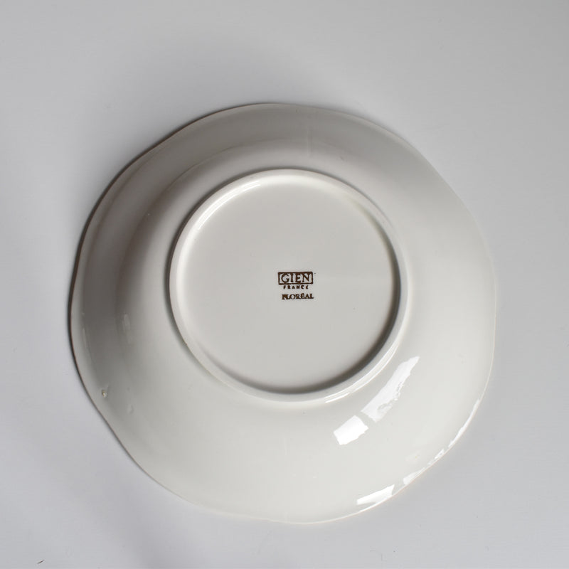 Vintage Deep Plate Gien Floréal