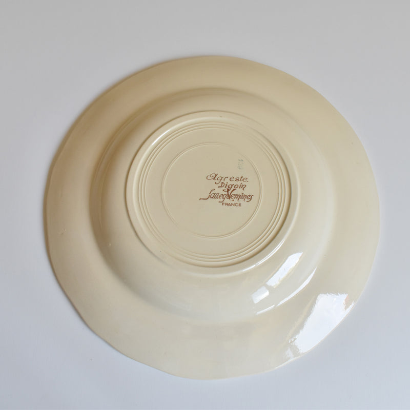 Vintage Plate Digoin & Sarreguemines Agreste A