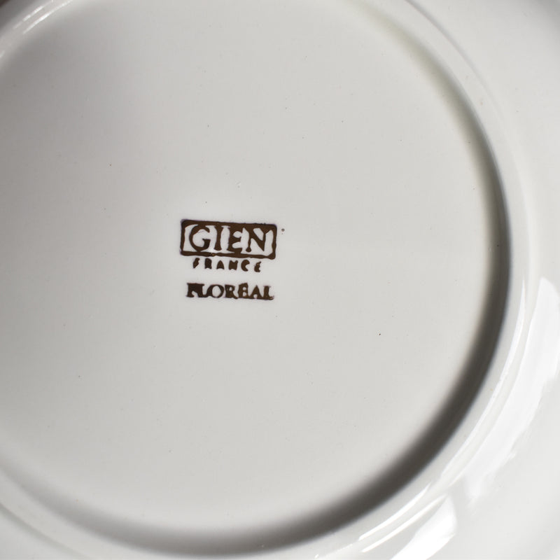 Vintage Deep Plate Gien Floréal