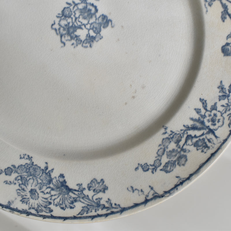 Antique Plate Creil et Montereau Aubépine B