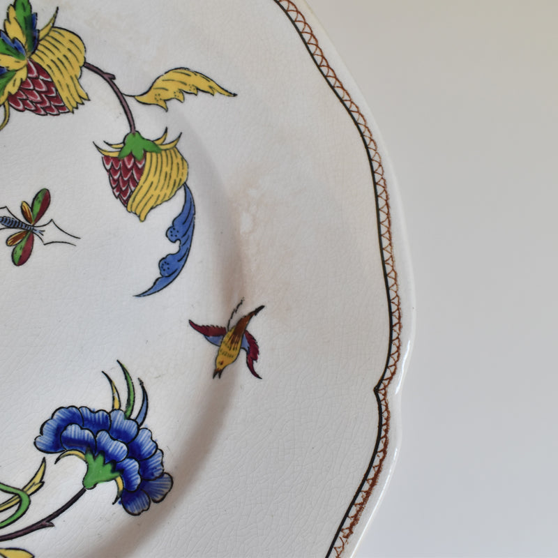 Antique Dessert Plate U&C Sarreguemines Rouen A