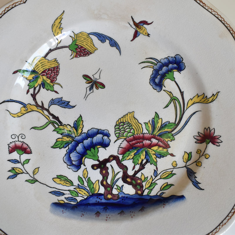 Antique Dessert Plate U&C Sarreguemines Rouen A