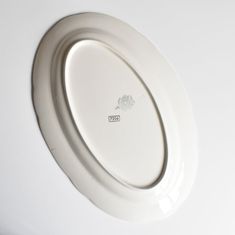 Vintage Oval Platter Villeroy & Boch 7206 Gold F