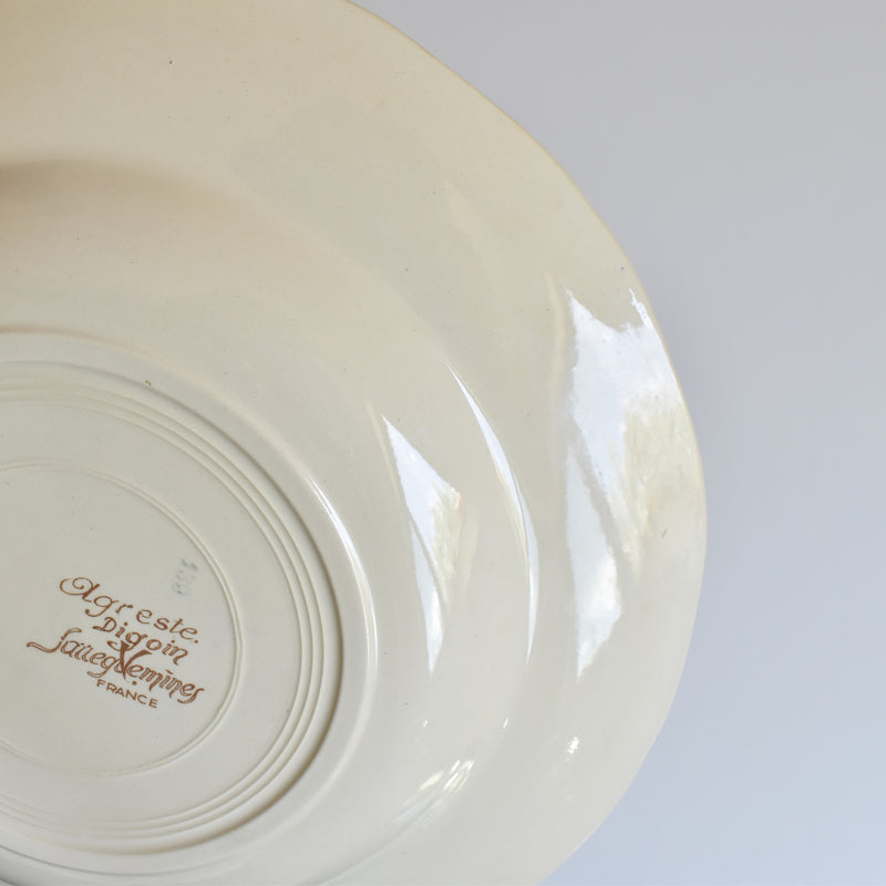 Vintage Plate Digoin & Sarreguemines Agreste A